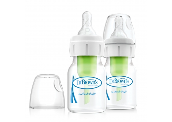 Dr Brown's 60ml Narrow Options+Preemie Bottle - 2pk